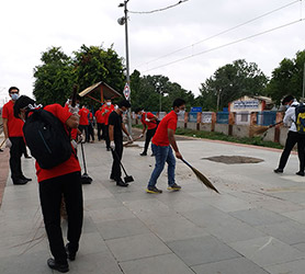 Cleanliness drive @ Faridabad station